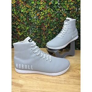 NoBull High Top Training Gym Shoes Superfabric Gray Grey Mens 15 Womens 16.5 GUC